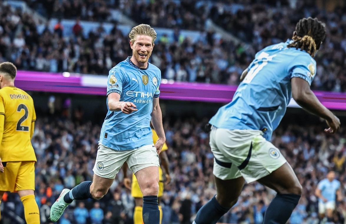 曼城力克本菲卡，德布劳内补时绝平德甲